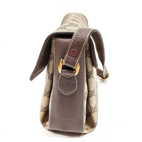 Gucci Vintage Hand Bag Sherry Line Brown PVC 1290239 - Picture 3 of 9